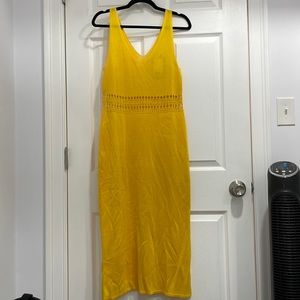 Small yellow H&M fine knit dress